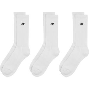 New Balance Logo Socks 3-Pack, wit
