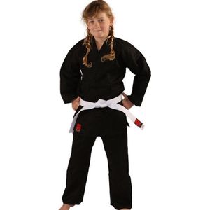 Karatepak Kensu Zwart Karate Gi met witte band Essimo