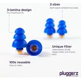 Pluggerz earplugs Water - Zwemoordoppen voor volwassene/kind - Met filter