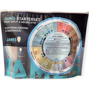 James Starterset Tapijt & Meubelstof - voor tapijt, vloerkleed, bank, stoel - vlekken - onderhoud - opfrissen
