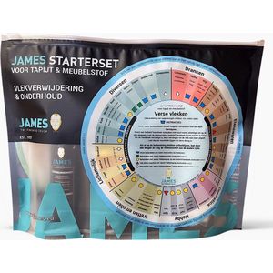 James Starterset Tapijt & Meubelstof - voor tapijt, vloerkleed, bank, stoel - vlekken - onderhoud - opfrissen