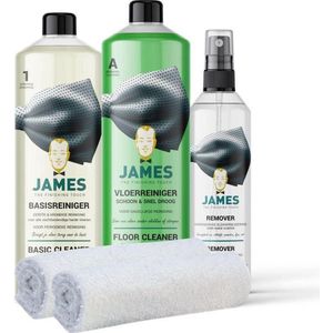 James Reinigingsset | Laminaat en PVC Reiningsset | Voor onderhoud en vlekken verwijderen | 2250 ml