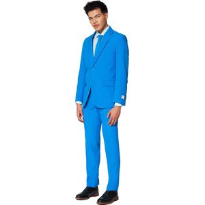 OppoSuits - Kostuum - Blauw - Hoge Kwaliteit - Voor Carnaval en Feesten