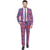 Carnaval Opposuits Fresh Prince - Paars - Maat 50 - Carnaval