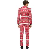 Carnaval Opposuits Kerstpak Winter Wonderland - Rood - Maat 46