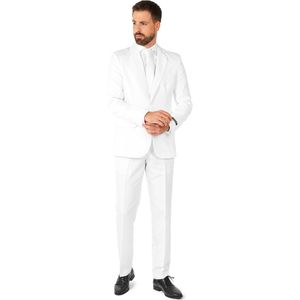 Suitmeister Kostuum Heren Pak Casual Effen Gekleurd Wit