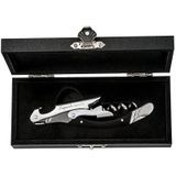 Laguiole Style de Vie - Luxury Line - Kurkentrekker - Zwart - Gehard Staal en Ebbenhout