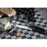 Laguiole Style de Vie - Luxury Line - Kurkentrekker - Zwart - Gehard Staal en Ebbenhout