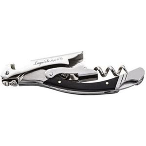 Laguiole Style de Vie - Luxury Line - Kurkentrekker - Zwart - Gehard Staal en Ebbenhout