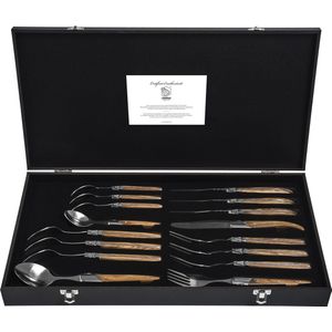 Laguiole Style de Vie Couvert 16-delig Olijfhout 'Luxury Line'