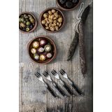 Laguiole Style de Vie - Taartvorken - Zwart - RVS - 6-Delig