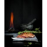 Laguiole Style de Vie - Innovation Line - Steakmes - Grijs - RVS - Pakka Hout - 6-Delig