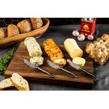 Laguiole Style de Vie - Premium Line - Botermessen - Zwart - RVS - Set van 4