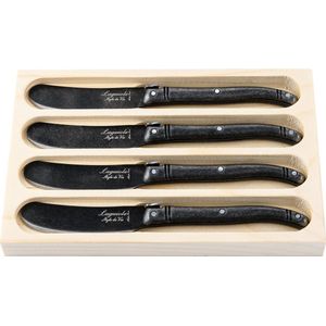 Laguiole Style de Vie Botermessen Premium Line - 4-delig - Stonewash