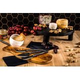 Laguiole Style de Vie - Premium Line - Kaasmes Set - Zwart - RVS - Kunststof - 3-Delig