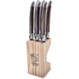 Laguiole Style de Vie - Premium Line - Steakmessen Set - Donker Hout - 6 Stuks