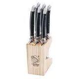 Steakmesser Laguiole Style de Vie Premium Line Schwarz (6-teilig)