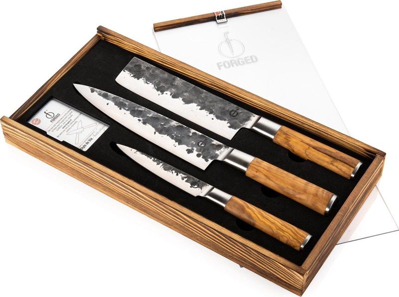 Fonteyn - Forged - 3-Delige Messenset - Zwart - Japans Staal