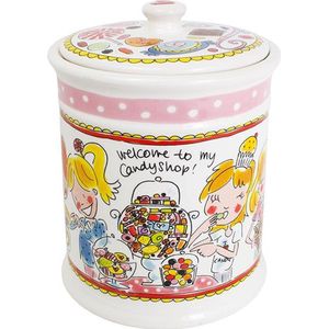 Blond Amsterdam Even Bijkletsen Voorraadpot - Roze - Ø 16 cm