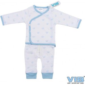 VIB 2-Delige Set All Over Kroontje Blauw