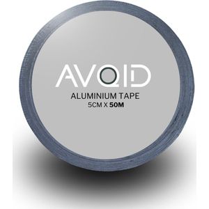 Avoid Dubbelzijdig Aluminium Tape Extra Sterk - 5 cm x 50 m - Radiatorfolie - Plakstrip - Dubbelzijdige Duct Tape