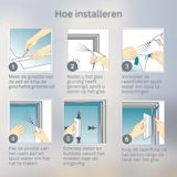 Perfect Cover® Isolerend Raamfolie Anti Inkijk - 30 x 200 cm - Gratis Rakel & Mesje - Statisch Melkglasfolie - Raamfolies