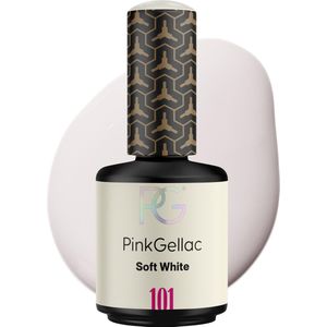 Pink Gellac 101 Soft White Gellak 15ml - Witte Gel Nagellak - Gel Nails - Gelnagels producten