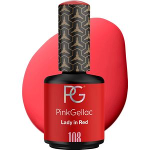 Pink Gellac Gellak Rood 15ml - Rode Gellak nagellak - Gelnagellak - Gelnagels producten - Gel Nails - 108 Lady in Red
