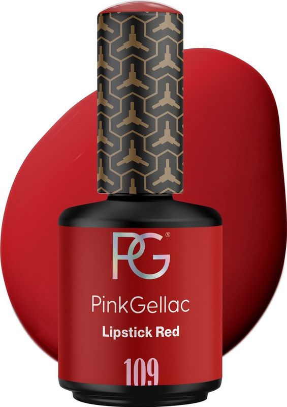 Pink Gellac - 109 Lipstick Red Gellak 15ml - Rode Gelnagels Nagellak - Gel Nagellak - Gelnagellak - Gel Nails