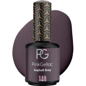 Pink Gellac 140 Asphalt Grey Gellak 15ml - Grijze Gel Lak - Gelnagel Producten - Glanzende Gel Nagellak