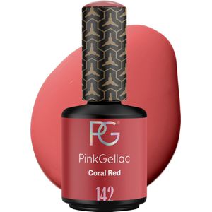 Pink Gellac 142 Coral Red Gellak 15ml - Rode Gel Nagellak - Manicure voor Gelnagels - Gel Nagellak - Gelnagels Producten
