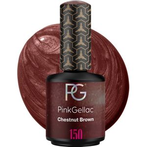 Pink Gellac Gellak Bruin 15ml - Gel Nagellak - Bruine Gellak - Gelnagellak voor Gelnagels Producten - Gel Nails - 150 Chestnut Brown