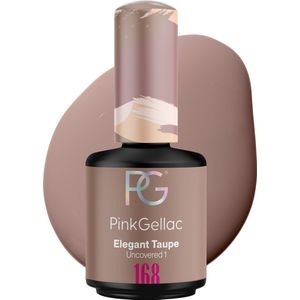 Pink Gellac Gellak Bruin 15ml - Gel Nagellak - Gelnagellak - Gelnagels Producten - Gel Nails - 168 Elegent Taupe