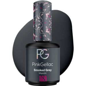 Pink Gellac 169 Smoked Grey Gel Nagellak 15ml - Grijze Gellak voor Gel Nails - Gelnagels Producten