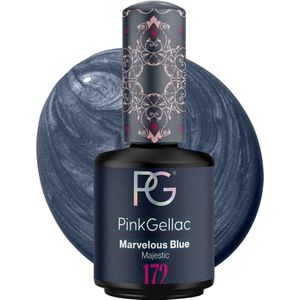 Pink Gellac - Gel Nagellak - Metallic finish - 172 Marvelous Blue - 15 ml