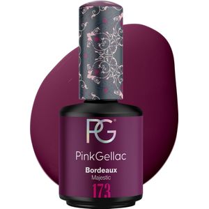 Pink Gellac 173 Bordeaux Gel Nagellak 15ml - Rode Gellak - Glanzende Gelnagellak - Gelnagels Producten - Gel Nails