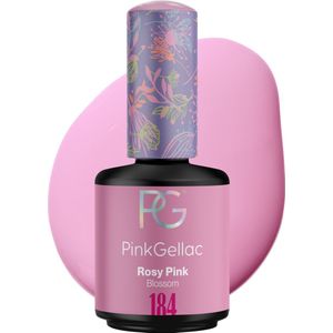 Pink Gellac 184 Rosy Pink Gel Nagellak 15ml - Roze Glanzende Gellak - Gelnagellak voor Gelnagels Producten - Gel Nails