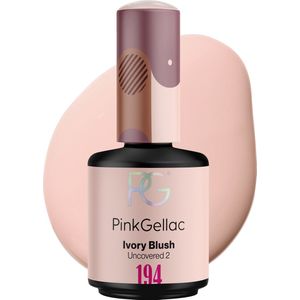 Pink Gellac - 194 Ivory Blush 15ml - Gellak Nagellak - Manicure voor Gelnagels - Gel Lak - Gelnagellak - Gel Nails