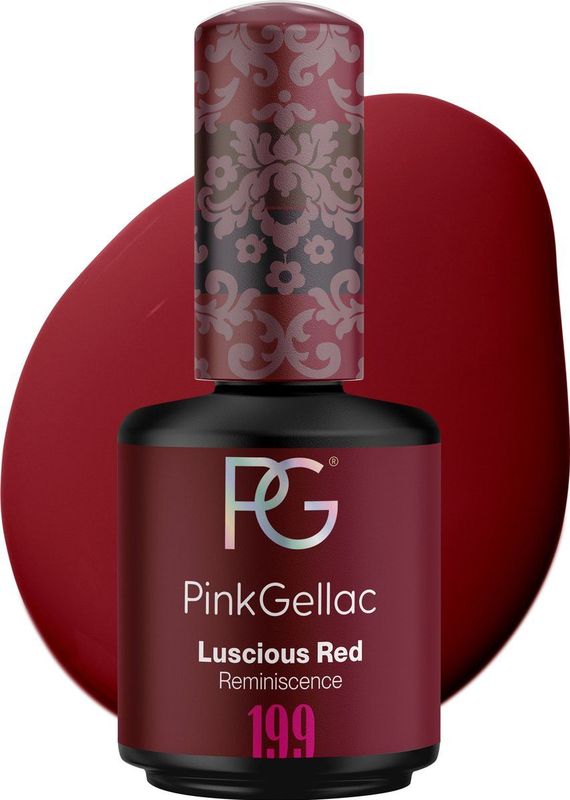 Pink Gellac - 199 Luscious Red Gel Nagellak 15ml - Rode Gellak - Gelnagels Producten - Gel Lak