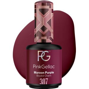 Pink Gellac 307 Maroon Purple Gel Lak 15ml - Paarse Gellak Nagellak - Gelnagels Producten - Glanzende Gel Nails
