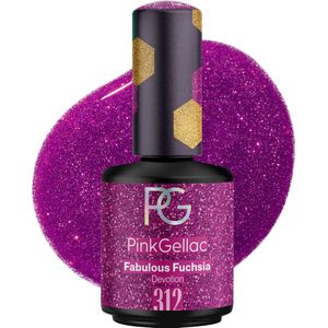 Pink Gellac 312 Fabulous Fuchsia Gel Lak 15ml - Gellak Nagellak - Roze Gelnagels Producten - Glanzende Gel Nails