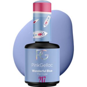 Pink Gellac - Wonderful Blue - Gellak - Blauwe Gel Nagellak - 15ml