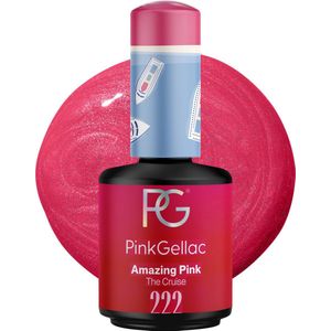 Pink Gellac 222 Amazing Pink Gel Lak 15ml - Glanzende Roze Gellak Nagellak - Gelnagels Producten - Gel Nails