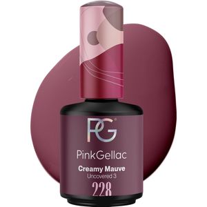 Pink Gellac 228 Creamy Mauve Gellak 15ml - Paarse Nagellak met Creamy Finish - Gelnagels Producten - Gel Nails