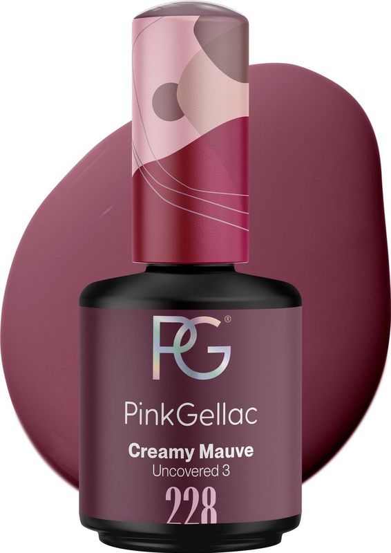 Pink Gellac - Uncovered3 - Gellak - Creamy Mauve - Vegan - HEMA Free