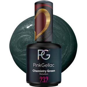 Pink Gellac Gellak - 232 Chemistry Green 15ml - Glanzende Groene Gel Nagellak - Gellac - Gel Nagels Producten