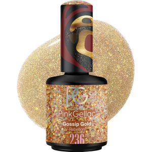 Pink Gellac - 236 Gossip Gold - Gellak - Goud - Glanzend
