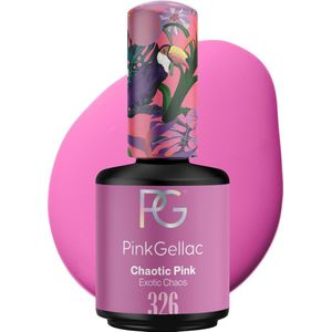 Pink Gellac 326 Chaotic Pink Gellak Nagellak 15ml - Glanzend Roze Gel Lak - Gelnagels Producten - Gel Nails
