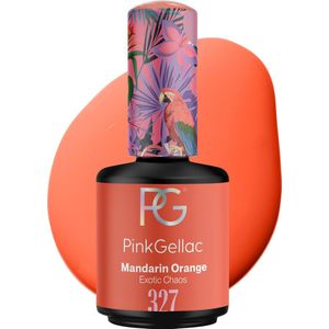Pink Gellac 327 Mandarin Orange Gellak Nagellak 15ml - Glanzende Oranje Gel Lak - gelnagels producten - Gel Nails