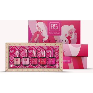 Pink Gellac Collection Box Vip 2 - Gellak Set Kleuren van 5 x 15ml Roze Kleuren - Gel Nagellak voor Gelnagels